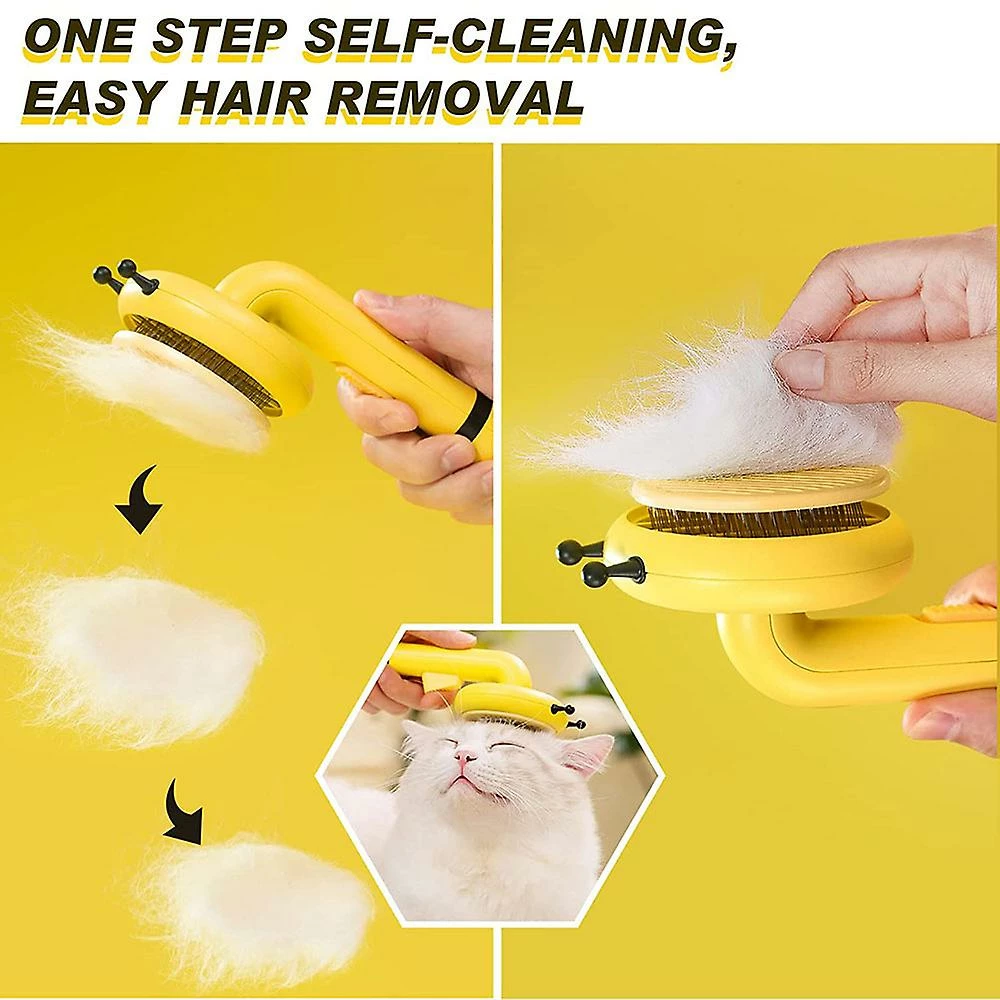 Unbranded Pet Dog Cat Hair Shedding Comb Bee Shape Cozy Needles Massage Peign Pour Chats Dog Hair Remover Slicker Brush Grooming Pet Supplies 5 Unbranded Pet Dog Cat Hair Shedding Comb Bee Shape Cozy Needles Massage Peign Pour Chats Dog Hair Remover Slicker Brush Grooming Pet Supplies – Image 5