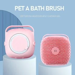 Unbranded Silicone Caoutchouc Pet Bath Massage Brush Dog Puppy Shampooing Nettoyage Toilettage Peigne Lavage P -nourriture pour chien boutique 401206917 max