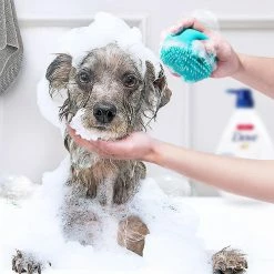 Unbranded Silicone Caoutchouc Pet Bath Massage Brush Dog Puppy Shampooing Nettoyage Toilettage Peigne Lavage P -nourriture pour chien boutique 401207427 max