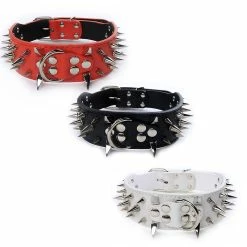 Giveuphesit Spike Dog Collar - Collier Pour Chien En Cuir à La Mode Pour Chiens Moyens Et Grands -nourriture pour chien boutique 402071346 max