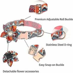 Rtopr Flower Girl Dog Collier Détachable Décoration Florale Réglable Mignon Collier Chien -nourriture pour chien boutique 402798309 max