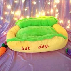 Lzyx Hot Dog Kennel Amovible Et Lavable Chat Et Chien Chenil Tapis Pour Animaux -nourriture pour chien boutique 408688241 max