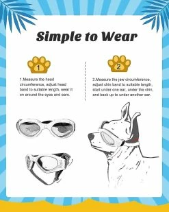 Unbranded Lunettes De Soleil Pour Petits Chiens Lunettes De Protection Uv Lunettes De Protection Des Yeux Avec Sangle Réglable Lunettes De Soleil Pliables Pour Animaux De Compagnie Lunettes De Soleil Imperméables Pour Chiens Lunettes De Soleil Pour Animaux De Compagnie Dog W -nourriture pour chien boutique 410107926 max