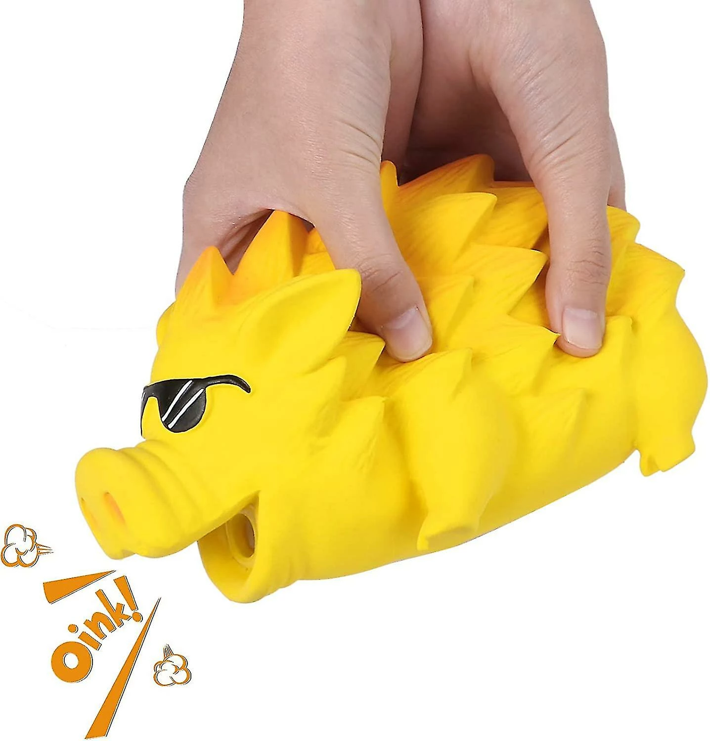 Unbranded Squeak Toy Chew Dog Pig Brosse à Dents Interactive Pour Animal De Taille Moyenne (jaune 3 Unbranded Squeak Toy Chew Dog Pig Brosse à Dents Interactive Pour Animal De Taille Moyenne (jaune – Image 3
