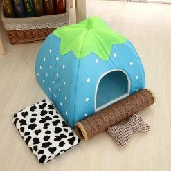 Rtopr Pet Dog Cat Puppy Cave House Coussin Home Bed Soft Mignon Lavable Forme De Fraise 7 Rtopr Pet Dog Cat Puppy Cave House Coussin Home Bed Soft Mignon Lavable Forme De Fraise -nourriture pour chien boutique 422797640 max
