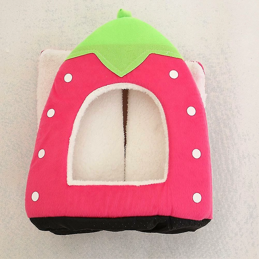 Rtopr Pet Dog Cat Puppy Cave House Coussin Home Bed Soft Mignon Lavable Forme De Fraise 4 Rtopr Pet Dog Cat Puppy Cave House Coussin Home Bed Soft Mignon Lavable Forme De Fraise – Image 4