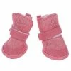 Unbranded Rose Antislipped Sole Booties Pet Dog Chihuahua Chaussures Bottes 2 Paire Xs