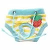 Unbranded Petite Femelle Pet Puppy Dog Clothes Diaper Pant Bleu + Jaune + Blanc S