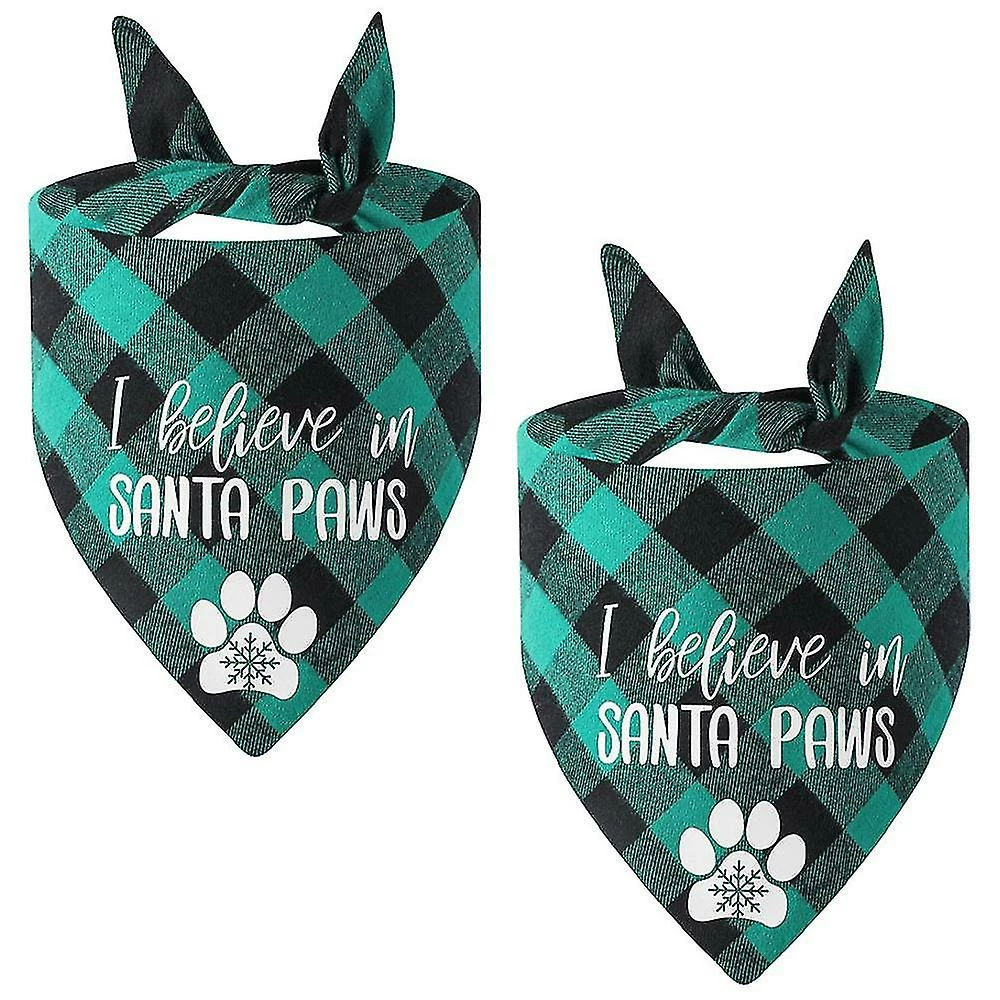 Unbranded 2 Pack Christmas Dog Plaid Bandana, Pet Dog Puppy Holiday Scarf, Adjustable Cute Dog Christmas Outfit 1 Unbranded 2 Pack Christmas Dog Plaid Bandana, Pet Dog Puppy Holiday Scarf, Adjustable Cute Dog Christmas Outfit