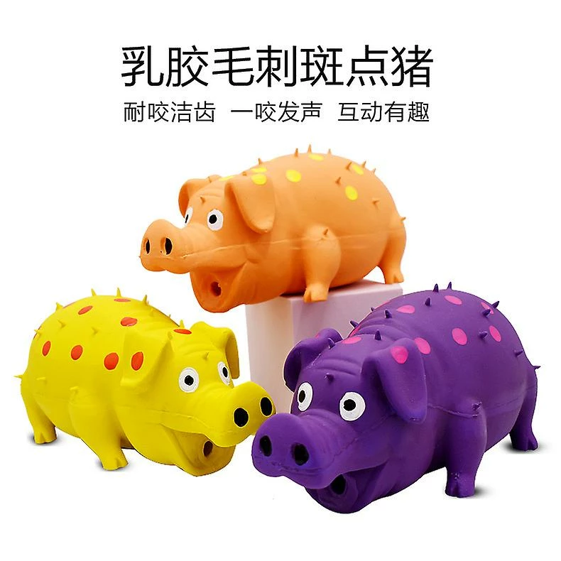 Unbranded Grunting Latex Rubber Dog Toy Dotted Pig, 10 « Latex Dog Chew Toys With Sound Sound Oinks Growling Pig Dog Toy 2 Unbranded Grunting Latex Rubber Dog Toy Dotted Pig, 10 « Latex Dog Chew Toys With Sound Sound Oinks Growling Pig Dog Toy – Image 2