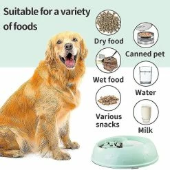 Unbranded Slow Feeder Dog Bowl Anti-irrigation Bowl Healthy Design Pet Bowl-a -nourriture pour chien boutique 439729015 max