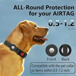 Unbranded Airtag Dog Collar Holder [2 Pack] Silicone Imperméable à L’eau Protection Air Tag Cat Collar Cover, Anti-lost Locator Case Pour Apple Airtags Compatible Avec Pe -nourriture pour chien boutique 441518407 max