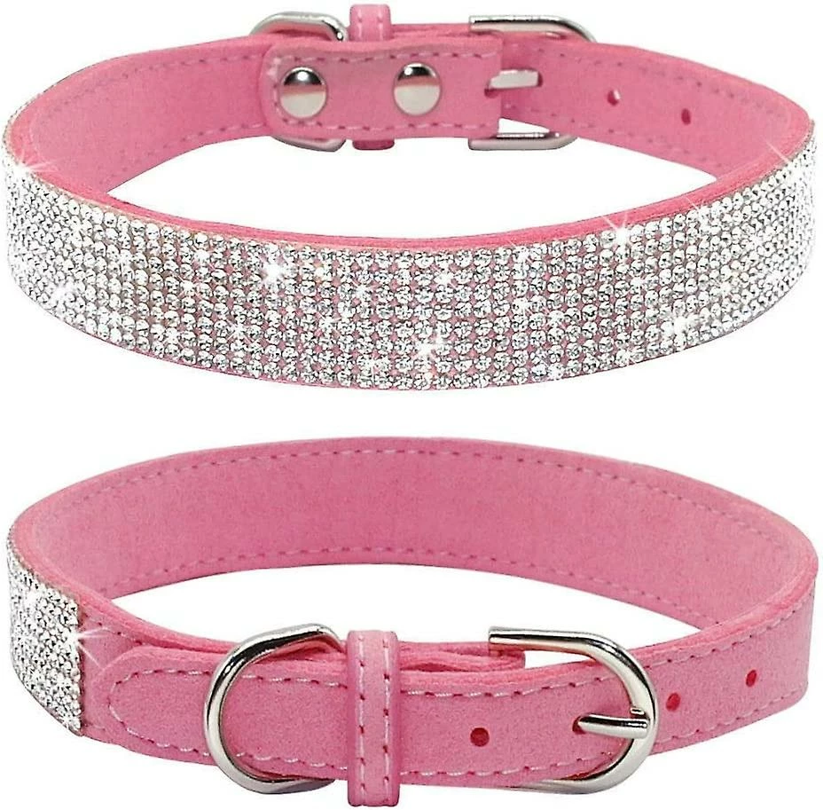 Baicccf Collier Pour Chien Collier En Strass Pour Chien, Mignon éblouissant Étincelant Doux Cuir Daim Chien Chat Collier Strass Cristal Diamant Pet Dog Puppy Collier 1 Baicccf Collier Pour Chien Collier En Strass Pour Chien, Mignon éblouissant Étincelant Doux Cuir Daim Chien Chat Collier Strass Cristal Diamant Pet Dog Puppy Collier