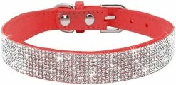 Baicccf Collier Pour Chien Collier En Strass Pour Chien, Mignon éblouissant Étincelant Doux Cuir Daim Chien Chat Collier Strass Cristal Diamant Pet Dog Puppy Collier -nourriture pour chien boutique 442290017 max