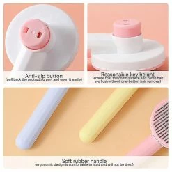 Unbranded Pet Dog Cat Brosse Brosse Perte Tondeuse Toilettage Nettoyage Peigne -nourriture pour chien boutique 444535393 max