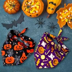Unbranded Halloween Décorer Bandanas Accessoires Pour Chiens Pet Dog Bandanas Foulard Pour Chat Chiot Bavoirs Pour Animaux De Compagnie Pour Petits Chiens Accessoires -nourriture pour chien boutique 444553142 max