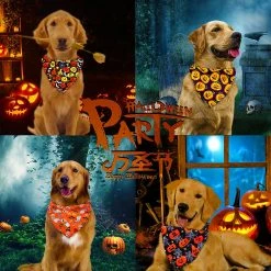 Unbranded Halloween Décorer Bandanas Accessoires Pour Chiens Pet Dog Bandanas Foulard Pour Chat Chiot Bavoirs Pour Animaux De Compagnie Pour Petits Chiens Accessoires -nourriture pour chien boutique 444553318 max