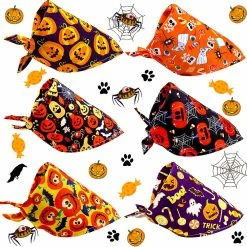 Unbranded Halloween Décorer Bandanas Accessoires Pour Chiens Pet Dog Bandanas Foulard Pour Chat Chiot Bavoirs Pour Animaux De Compagnie Pour Petits Chiens Accessoires -nourriture pour chien boutique 444553479 max