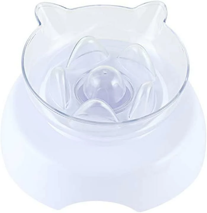 Baicccf Double Cat Dog Bowls Elevated Cat Food Water Bowls With Raised Stand 15 Tilted Raised Slow Feeder Bowl Distributeur D’eau Sans Stress Pour Les Chats Et Les Petits 1 Baicccf Double Cat Dog Bowls Elevated Cat Food Water Bowls With Raised Stand 15 Tilted Raised Slow Feeder Bowl Distributeur D’eau Sans Stress Pour Les Chats Et Les Petits