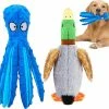 Baicccf Dog Squeaky Toys Octopus - Jouets Pour Chien En Peluche Froissés Pour Le Nettoyage Des Dents, Jouets à Mâcher Interactifs Durables Pour Chiens, Jouets Pour Chiens Mous Mignons Pour Petits Chiens Moyens, 2 P
