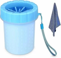 Unbranded Dog Paw Cleaner - Avec Pointes En Silicone Souple - Avec Serviette De Lavage De Pattes De Chien - Facile