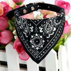 Unbranded Luck Daw Réglable Pet Dog Cat Puppies Bandanas Triangle Colliers Foulard En Cuir -nourriture pour chien boutique 459148598 max