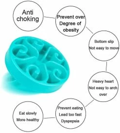 Unbranded Slow Dog Feeding Bowl Fun Feeder Anti Gluttonous Dog Feeding Bowl - Vert Foncé 6 Unbranded Slow Dog Feeding Bowl Fun Feeder Anti Gluttonous Dog Feeding Bowl - Vert Foncé -nourriture pour chien boutique 461071779 max