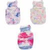 Giveuphesit Dog Vest 3 Pack Tie Dye Dog Shirt Soft Puppy Clothes Respirant Chaton T-shirt Coloré Doggie Débardeur Pet