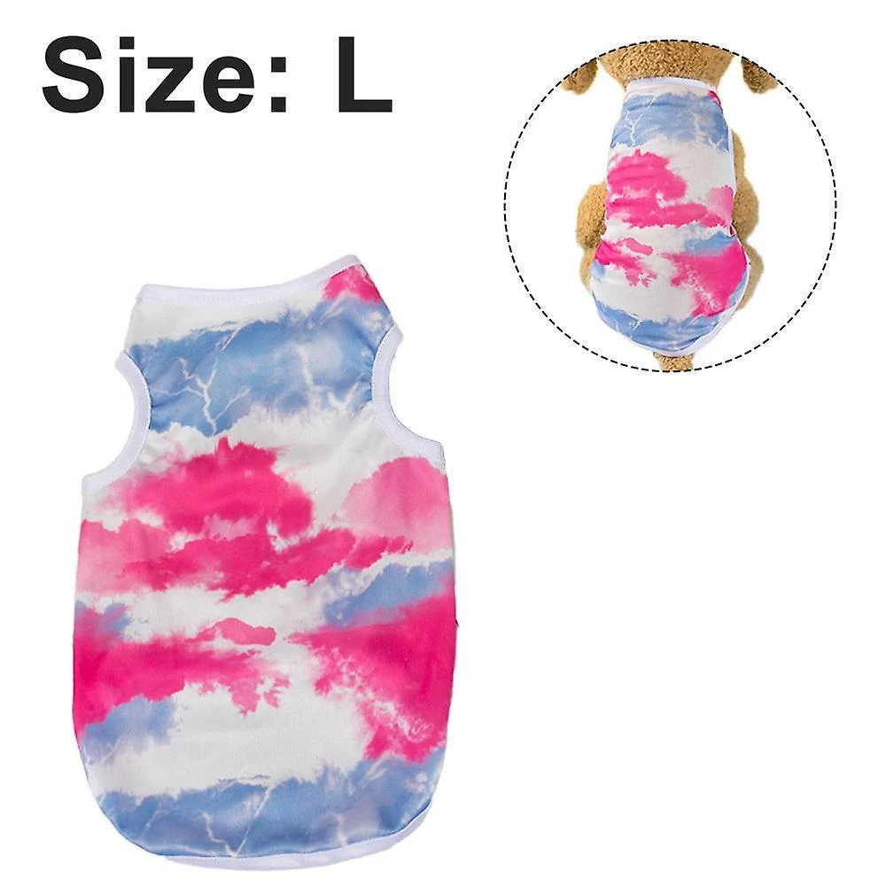 Giveuphesit Dog Vest 3 Pack Tie Dye Dog Shirt Soft Puppy Clothes Respirant Chaton T-shirt Coloré Doggie Débardeur Pet 2 Giveuphesit Dog Vest 3 Pack Tie Dye Dog Shirt Soft Puppy Clothes Respirant Chaton T-shirt Coloré Doggie Débardeur Pet – Image 2