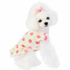 Giveuphesit Robe De Chien Jupe De Chien Pour Petits Chiens Avec Impression De Fleurs Tulle Doggie Sundress Cat Dress Dog Apparel -nourriture pour chien boutique 475706133 max