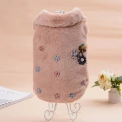 Unbranded Pet Dog Outwear Floral Pattern Dress-up Skin-friendly Mode Pet Dogs Coat Outfits Pour L’automne Jikaix -nourriture pour chien boutique 475726747 max