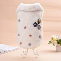 Unbranded Pet Dog Outwear Floral Pattern Dress-up Skin-friendly Mode Pet Dogs Coat Outfits Pour L’automne Jikaix -nourriture pour chien boutique 475726756 max