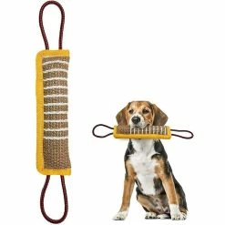 Yuzee Dog Toy Dummy Avec 2 Poignées, Jouet De Remorqueur De Morsure De Chien Durable, Rouleau D’apprentissage Flottant Factice, Jouet à Cordes Interactif Pour Chiens Grands / Moyens