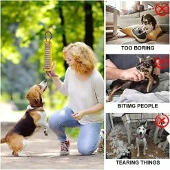 Yuzee Dog Toy Dummy Avec 2 Poignées, Jouet De Remorqueur De Morsure De Chien Durable, Rouleau D’apprentissage Flottant Factice, Jouet à Cordes Interactif Pour Chiens Grands / Moyens -nourriture pour chien boutique 476419834 max