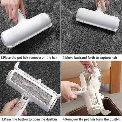 Unbranded Pet Hair Remover Roller Dog Hair Removal Self Clean Pet Hair Remover Pour Le Nettoyage Des Chiens -nourriture pour chien boutique 480060903 max