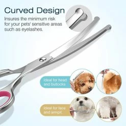 Tinor Dog Grooming Scissors, 5 Piece Titanium Coated Stainless Steel Pet Grooming Tool Set -nourriture pour chien boutique 480629902 max