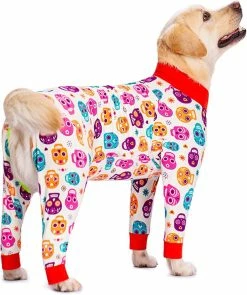 Crday Dog Clothes, Dessin Animé Print Four-legged Full Coverage Pullover Dog Pyjamas Jumpsuit Costumes Cadeau -nourriture pour chien boutique 487761989 max
