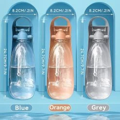 Yuzee Dog Water Bottle, Walking Dog Water Bottle, Collapsible Dog Water Bottle Travel Dog Water Bottle 550ml Large Capacity Abs Sink (orange) -nourriture pour chien boutique 490173831 max