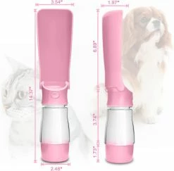 Yuzee Dog Travel Water Bottle - Portable Collapsible With Food Container - Pet Food Dispenser - For Travel, Hiking - Lightweight & Leakproof -nourriture pour chien boutique 490174166 max
