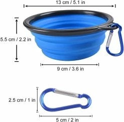 Yuzee Dog Bowls, Set Of 4 Collapsible Silicone Bowls With Carabiner Clip, Portable Water Or Food Bowls For Small To Medium Dogs, Dog Travel Bowls -nourriture pour chien boutique 490174548 max