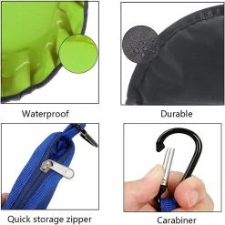 Yuzee Travel Bowl, 2 Pieces Collapsible Dog Bowl Travel Bowl Collapsible Dog Bowl Waterproof Fabric Portable With Carabiner And Zipper ((gray+blue)) 6 Yuzee Travel Bowl, 2 Pieces Collapsible Dog Bowl Travel Bowl Collapsible Dog Bowl Waterproof Fabric Portable With Carabiner And Zipper ((gray+blue)) -nourriture pour chien boutique 490174952 max