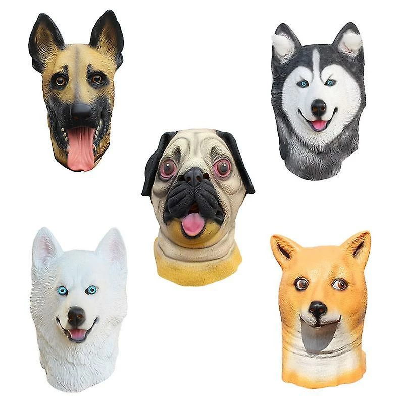 Joyoung Nouveauté Costume D’halloween Sous Dog Party Latex Dog Head Mask 2 Joyoung Nouveauté Costume D’halloween Sous Dog Party Latex Dog Head Mask – Image 2