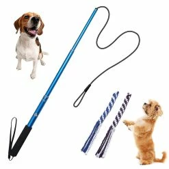 Hcankcan Extensible Flirt Pole Rope Tug Dog Toy, Jouet Interectif Extérieur, Drôle Chasing Tail Teaser Et Exerciser