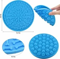 Vention 2pcs Dog Licking Trays Tapis De Léchage De Bain Pour Chiens Laveur De Bain Léchage Pad -nourriture pour chien boutique 494573661 max