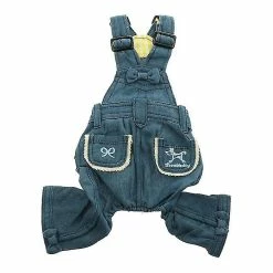 Unbranded Animal Fabric Vest Fashion Jeans Pet Clothes Dog Clothes, Dog Clothes, Dog Vintage Vest Blue