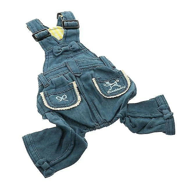 Unbranded Animal Fabric Vest Fashion Jeans Pet Clothes Dog Clothes, Dog Clothes, Dog Vintage Vest Blue 2 Unbranded Animal Fabric Vest Fashion Jeans Pet Clothes Dog Clothes, Dog Clothes, Dog Vintage Vest Blue – Image 2