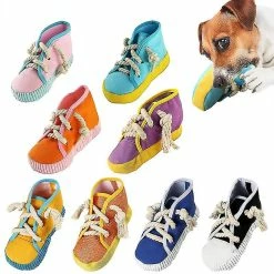 Unbranded Simulation Canvas Shoes Pet Sounding Toy Dog Molar Cleaning Supplies Pour Soulager L’ennui De Style 6 -nourriture pour chien boutique 494736224 max