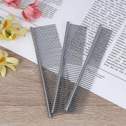Unbranded Vente Chaude Acier Inoxydable Pet Hair Trimmer Combs Puppy Cat Cleaning Brush Pet Shedding Grooming Asymmetric Dog Long Hair Comb -nourriture pour chien boutique 495195796 max