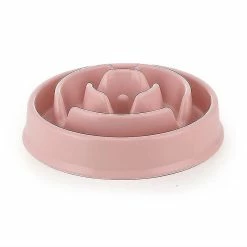 Shiyi Yi Shi Petal-shape Pet Bowl Slow-food Bowl Feeder Anti-choking Slow-food Bowl Bottom Anti-overturning Dog Bowl Pet Supplies