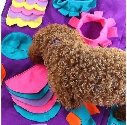 Shiyi Yi Shi Dog Sniffing Carpet, 90x90cm Grands Tapis Pour Animaux De Compagnie Pour Chiens Soft Pet Nose Work -nourriture pour chien boutique 501540468 max